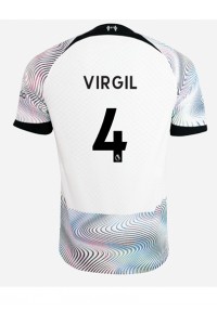 Fotbalové Dres Liverpool Virgil van Dijk #4 Venkovní Oblečení 2022-23 Krátký Rukáv
